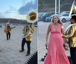 Extranjera se queja de la música de banda y músicos comienzan a perseguirla