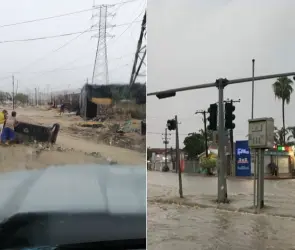 Alerta máxima: Impactantes imágenes de la tormenta Ileana que azota Baja California Sur