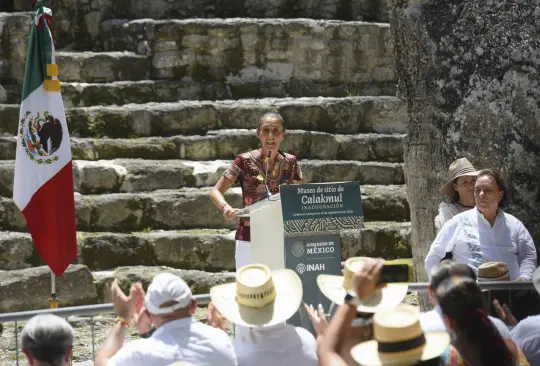 La presidenta electa estuvo junto con AMLO en Campeche