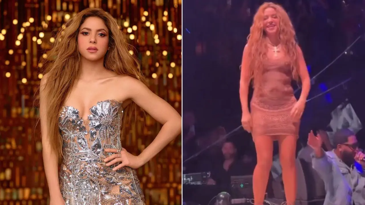  Shakira prefirió bajarse del escenario al darse cuenta 