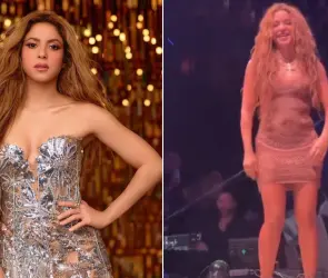 Shakira vive mal momento cuando la intentan grabar debajo del vestido