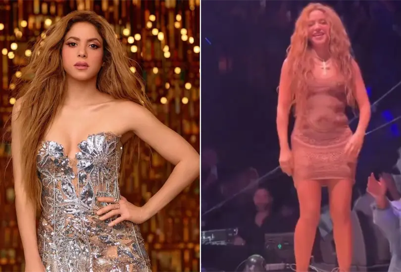 Shakira prefiri&oacute; bajarse del escenario al darse cuenta