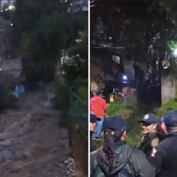 Deslave de cerro por fuertes lluvias deja seis muertos en Edomex