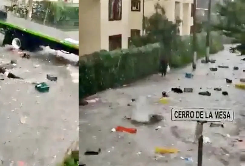 Mujer es arrastrada por inundaciones y atropellada por un tr&aacute;iler