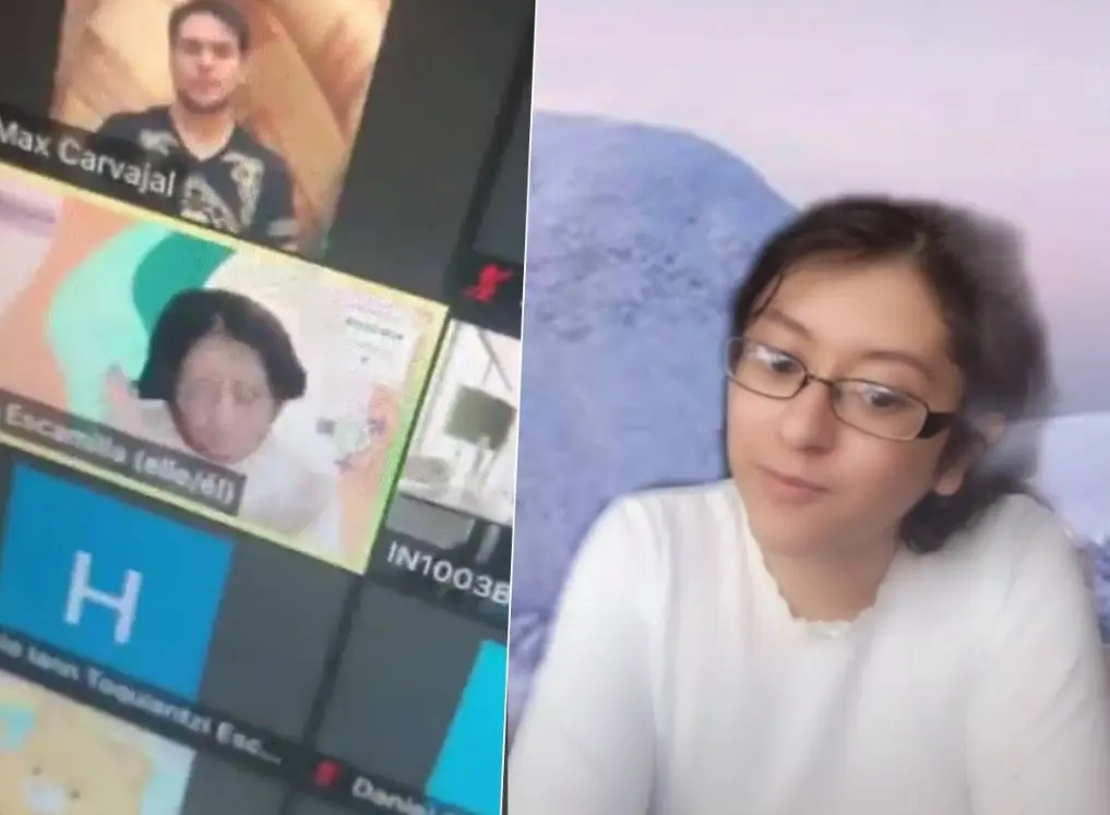 El video de la clase virtual fue compartido en redes sociales, donde se viraliz&oacute;.