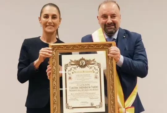 Sheinbaum recibe reconocimiento internacional.