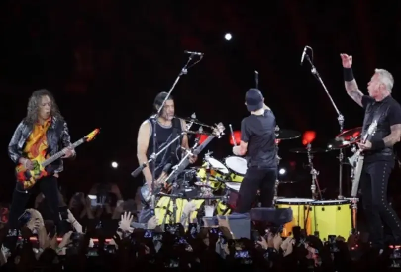 Metallica ofreció este viernes su primera presentación en el nuevo Estadio GNP de la CDMX. Metallica ofreció este viernes su primera presentación en el nuevo Estadio GNP de la CDMX.