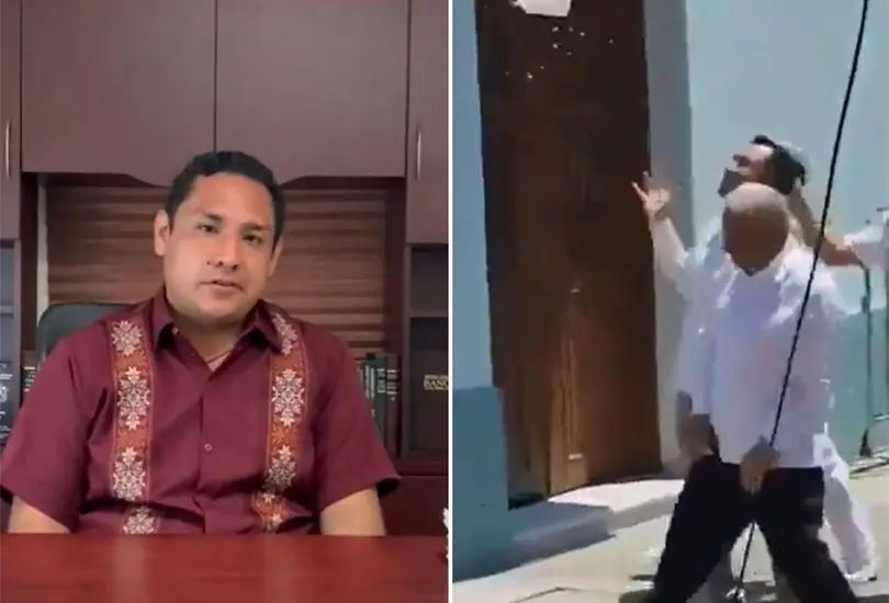 Militante de Morena se deslinda de ataque contra AMLO Militante de Morena se deslinda de ataque contra AMLO