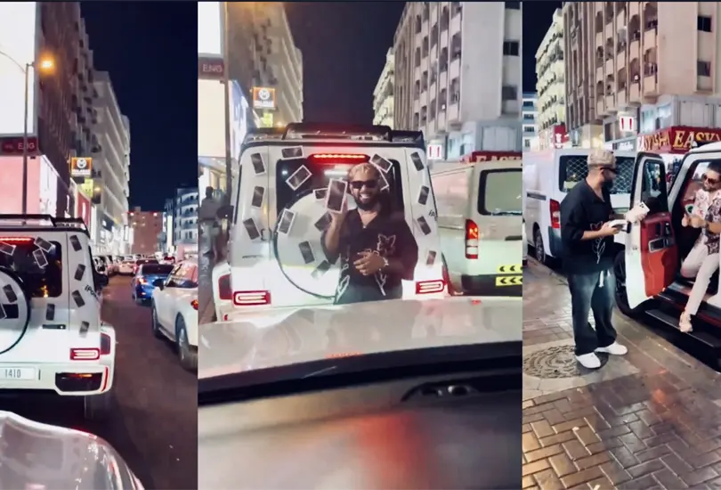 Hombre en Dub&aacute;i regala iPhone 16 desde su auto | VIDEO
