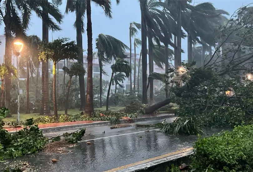 El hurac&aacute;n Helene lleg&oacute; a M&eacute;xico.