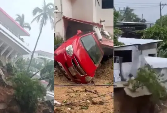 El huracán John ha provocado severas afectaciones en Acapulco, Guerrero.