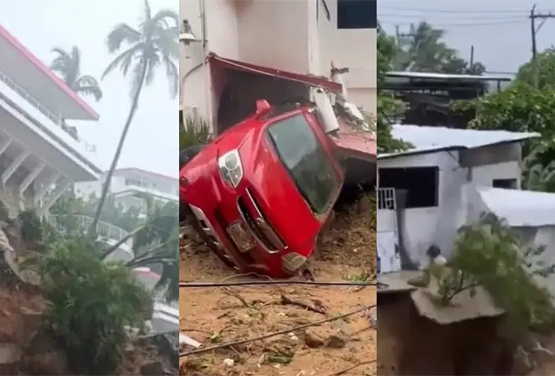 El hurac&aacute;n John ha provocado severas afectaciones en Acapulco, Guerrero.