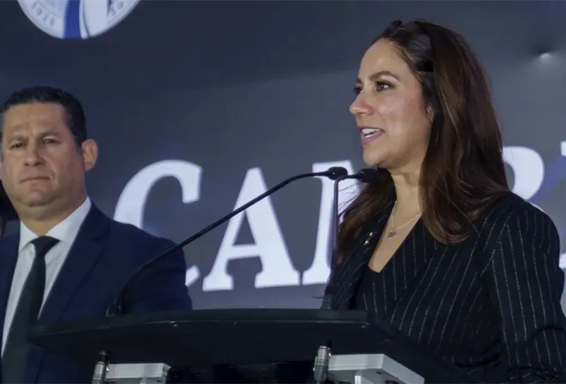 Libia Garc&iacute;a, la primera gobernadora en la historia de Guanajuato.