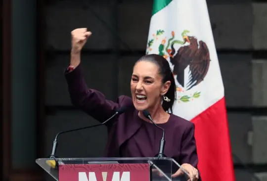 Así luce Claudia Sheinbaum con la banda presidencial.