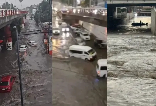 Las fotos y videos de las inundaciones en Ecatepec, Tultitlán y Coacalco. 