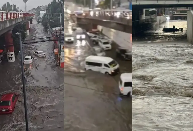 Las fotos y videos de las inundaciones en Ecatepec, Tultitl&aacute;n y Coacalco. 
