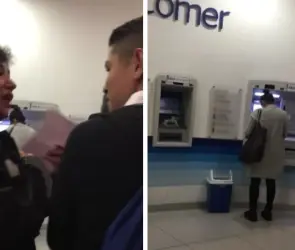 Mujer es llamada Lady BBVA por insultar a joven que no la dejó meterse en la fila