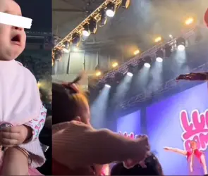 ¿A quién vamos a ver?: Bebé llora de alegría al ver a Luli Pampín en concierto