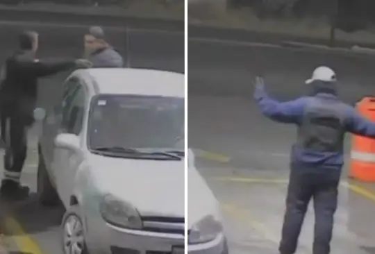 Así fue el asalto a una gasolinera. Así fue el asalto a una gasolinera.