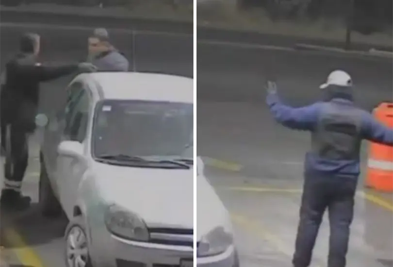 As&iacute; fue el asalto a una gasolinera. 