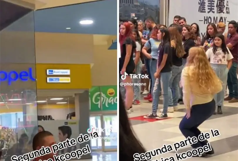 Cajera de Coppel baila para aumentar las ventas. Cajera de Coppel baila para aumentar las ventas.