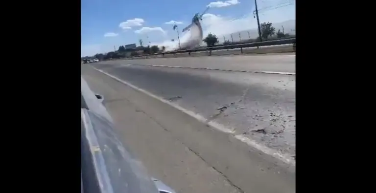 La avioneta combatía un incendio. Foto: especial.