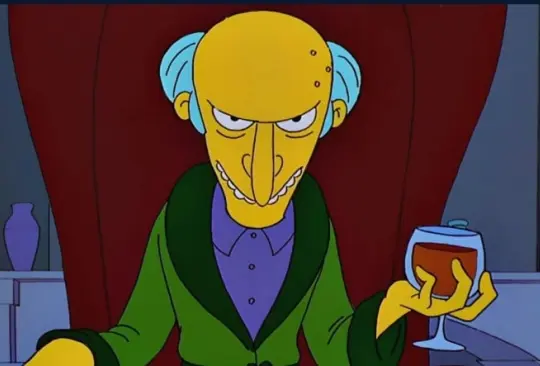 La inteligencia artificial de Midjourney presentó una versión peculiar del Señor Burns, el icónico personaje de Los Simpson.