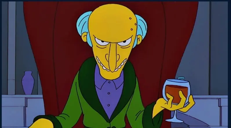 La inteligencia artificial de Midjourney present&oacute; una versi&oacute;n peculiar del Se&ntilde;or Burns, el ic&oacute;nico personaje de Los Simpson.