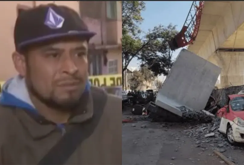 &acute;Por poquito me cae a m&iacute;&acute;: Sobreviviente narra el terror vivido tras el colapso de dovela del Tren Interurbano