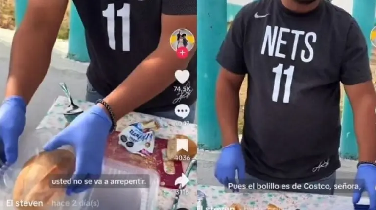 El hombre se viralizó por revender bolillos del Costco Créditos: Captura de pantalla