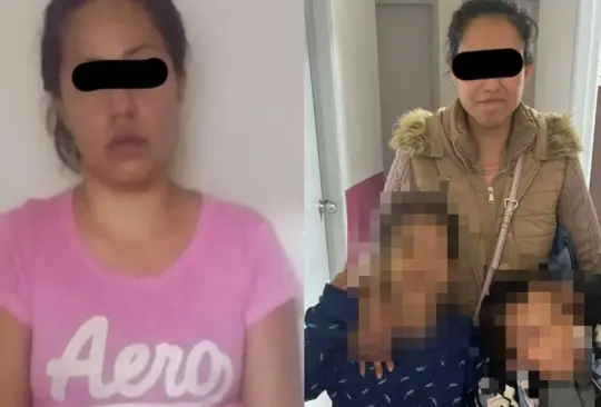 Mujer es detenida por golpear a sus hijos con palos 