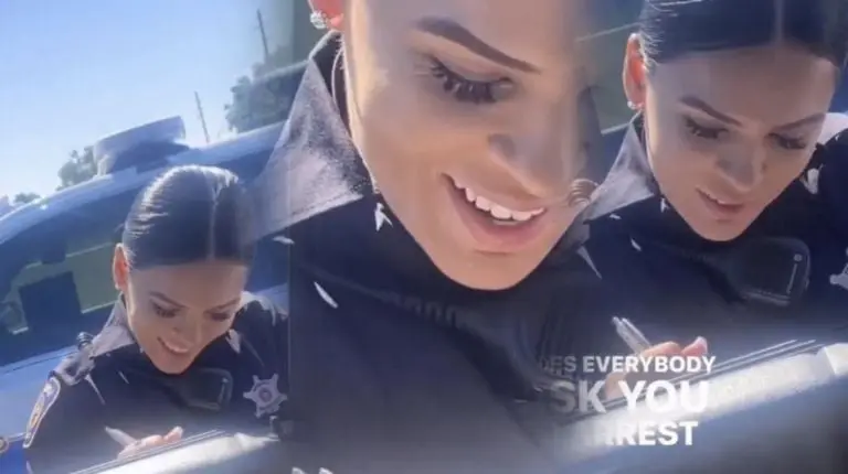 Hermosa policía cautiva por su belleza. Foto: especial.