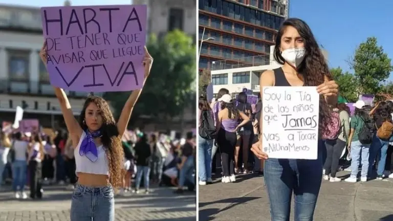 Diana Laura Valdez participaba activamente en diversas marchas contra los feminicidios Créditos: Especial
