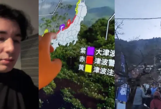 El influencer mexicano Nova, quien se encontraba en Japón al momento del terremoto, captó en video cómo vivió el movimiento sísmico.