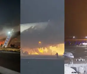 Tragedia en Japón: Los Impactantes VIDEOS y FOTOS del Incendio de un Avión en Aeropuerto de Tokio