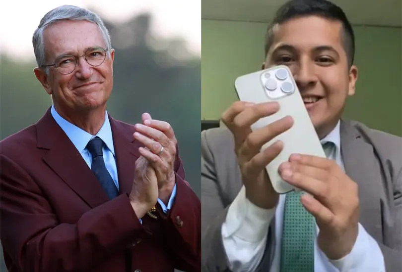 El ´Tío Richie´ cumplió su promesa y regaló iPhone a empleado de Elektra El ´Tío Richie´ cumplió su promesa y regaló iPhone a empleado de Elektra