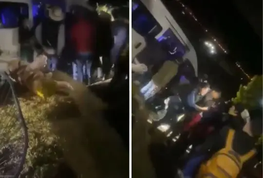 Locatarios golpean a turistas en La Marquesa. Locatarios golpean a turistas en La Marquesa.