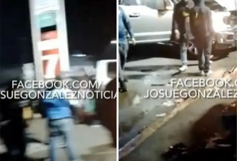 Momento exacto en el que atropellaron a los seguidores de Rayados en Torre&oacute;n. 