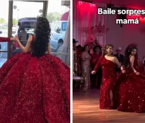 Mamá recibe críticas por vestirse igual que su hija en su fiesta de XV años