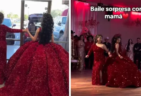 Mamá se viste con la quinceañera