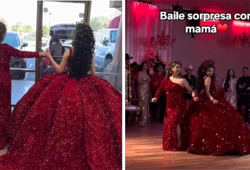 Mam&aacute; se viste con la quincea&ntilde;era