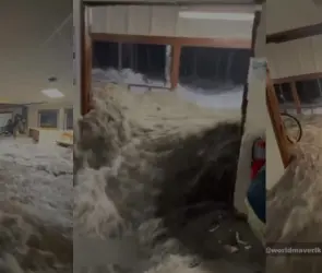 Ola gigante impacta base militar en Islas Marshall, causando caos y daños