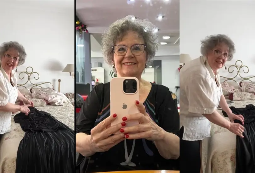 Abuela coquette: TikTok se rinde ante el look viral para el funeral de sus ex