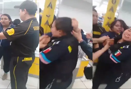 #LadyCoppel se va a los golpes con una policía y se vuelve viral |VIDEO