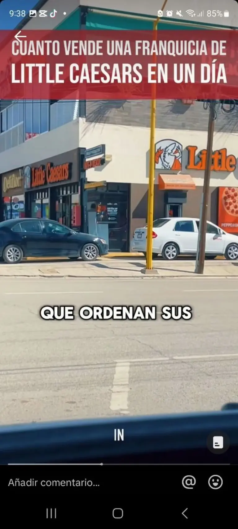 Usuario revela supuestas ganancias de Little Caesars - Tomada de video