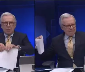 López-Dóriga se molesta y rompe requerimiento del INE en plena transmisión en vivo