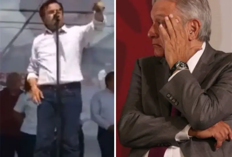 El d&iacute;a que Cuitl&aacute;huac Garc&iacute;a arremeti&oacute; contra el hijo de AMLO. 