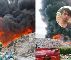 ‘No pudimos hacer nada’: vecino afectado relata entre lágrimas incendio en planta recicladora de Valle de Chalco