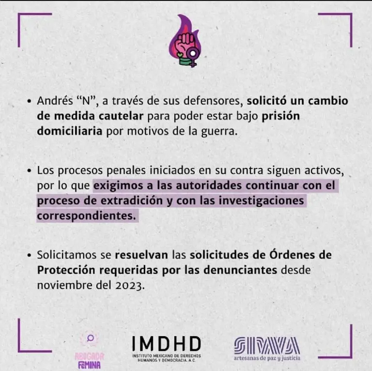El comunicado completo se encuentra en su página Créditos: IG