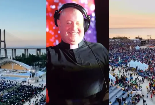 Sacerdote y DJ se vuelve viral al dar misa con un set religioso en la Jornada Mundial de la Juventud